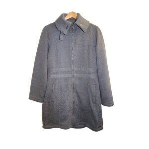 🔴 LAST CHANCE 🔴 Merrell Grey Wool Blend Mid Length Zip Up Jacket